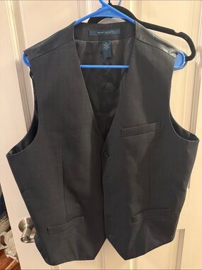 Perry Ellis Men's navy Formal Vest